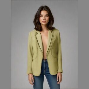 Versallies Green Tweed Blazer Size 8